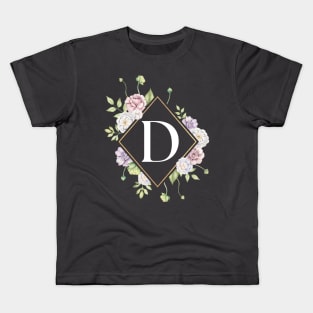 Letter D Monogram Design Kids T-Shirt